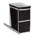 Chrome 35 Liter Dual Compartment Recycling Bin and Trash Can H2427