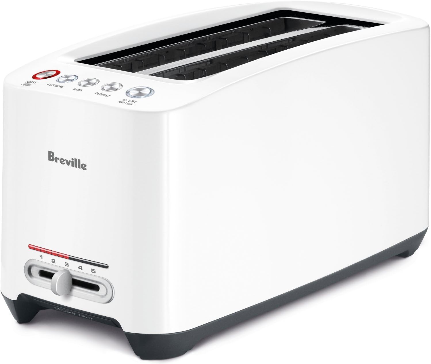 White Lift and Look Touch Toaster D2597
