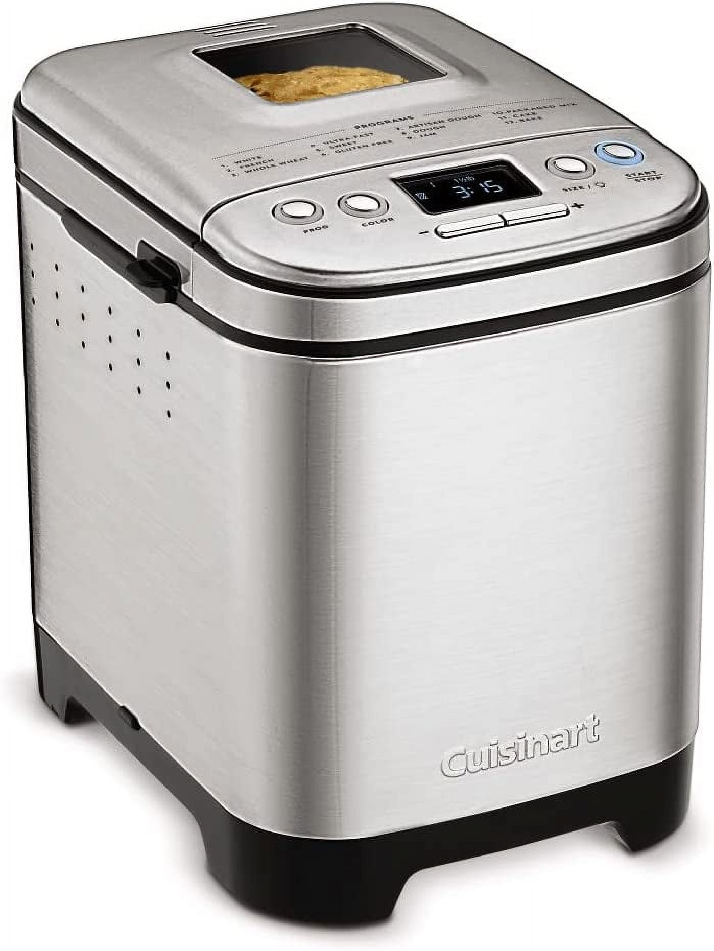 Compact Automatic Bread Maker, Silver Black & Baking Sheet, 17 Inch Sheet Pan, Bronze P67380
