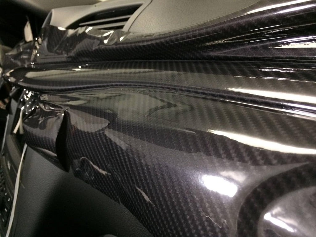 High Gloss Black Carbon Fiber Cast Vinyl Wrap (5ft x 5ft) W16959