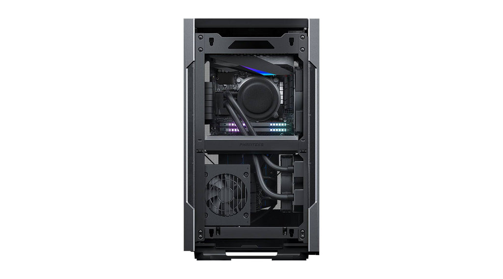Black Mini-ITX Case with Fabric and Aluminum Panels L526