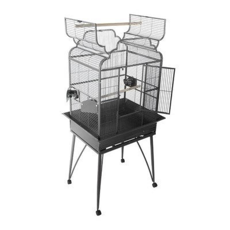 Large Victorian Dome Top Bird Cage Sandstone Y392293