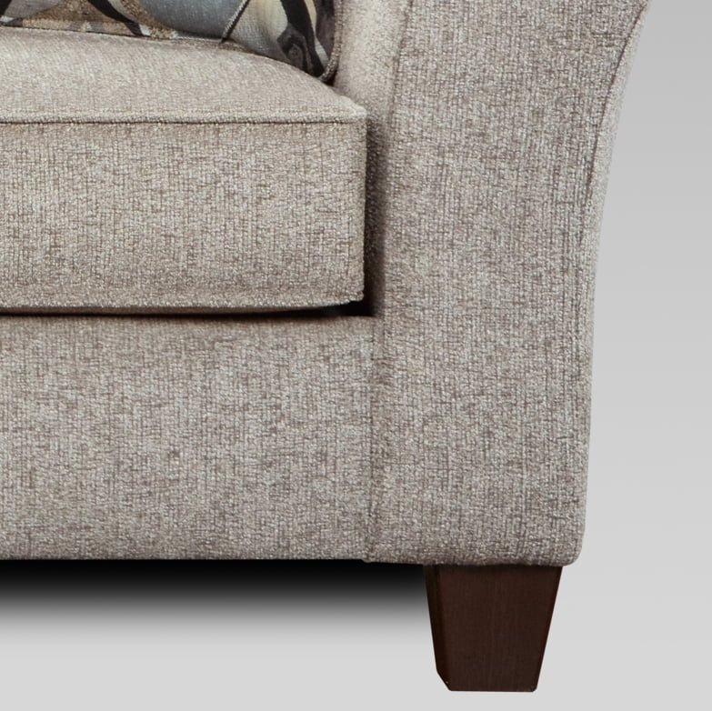 Fabric Pillowback Sofa and Loveseat Set F495285
