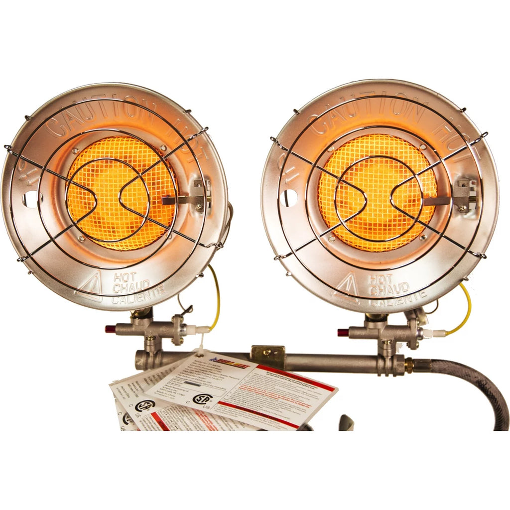Double Burner Outdoor Propane Tank Top Radiant Heater P4492