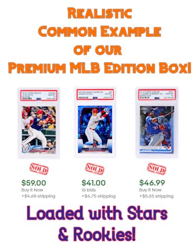 Three Graded Baseball Cards Gift Box X44935