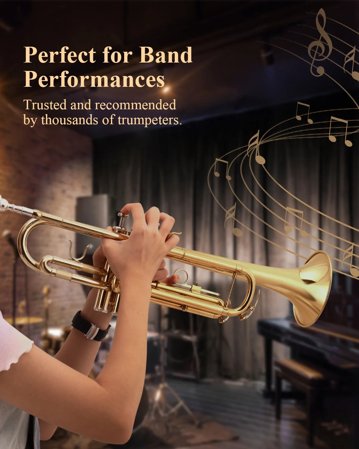 Bb Standard Brass Trumpet with Case B936