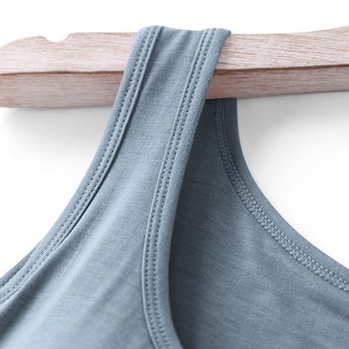 Womens Tank Tops with Built in Bras Padded Solid Stretch Cami B82089