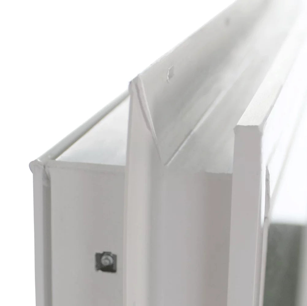 72" x 10" Vinyl Non-Opening Double Pane Window with Grids V703