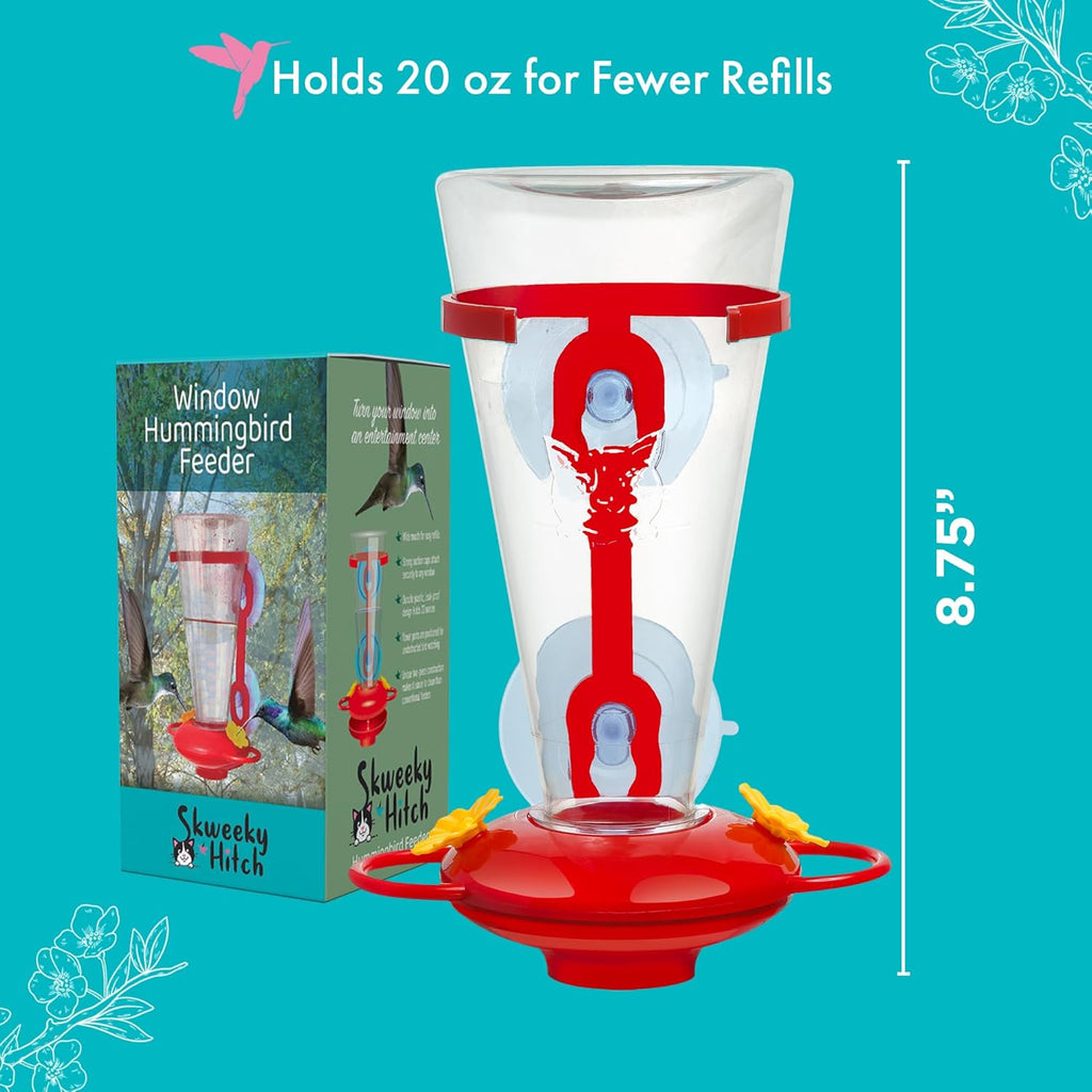 Large Capacity Plastic Window Hummingbird Feeder I97432