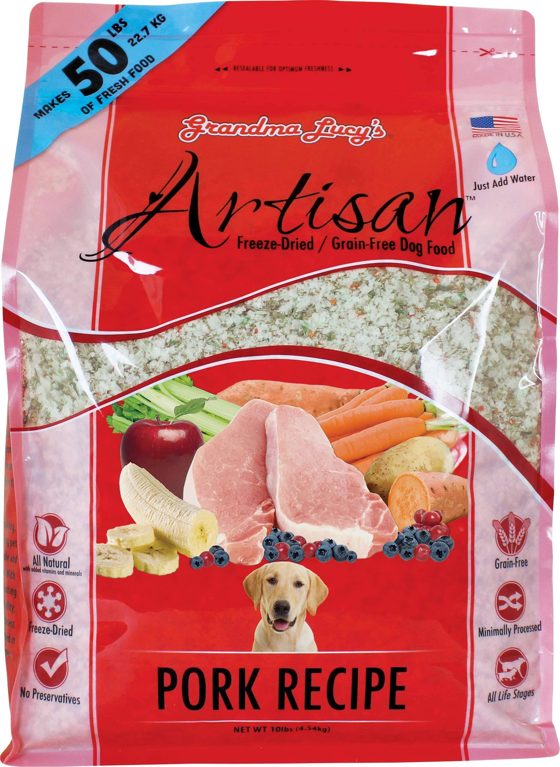 Grain Free Pork Freeze Dried Dog Food, 10 lbs O832