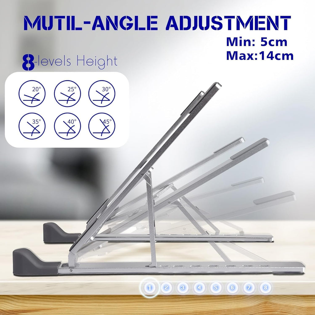 Adjustable Aluminium Alloy Laptop Stand for 10-16" Laptops G739