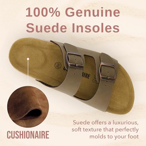 Cork Footbed Sandals with Genuine Suede Footbed L844