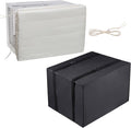 White Window Air Conditioner Cover with Black Outdoor Cover Q94547