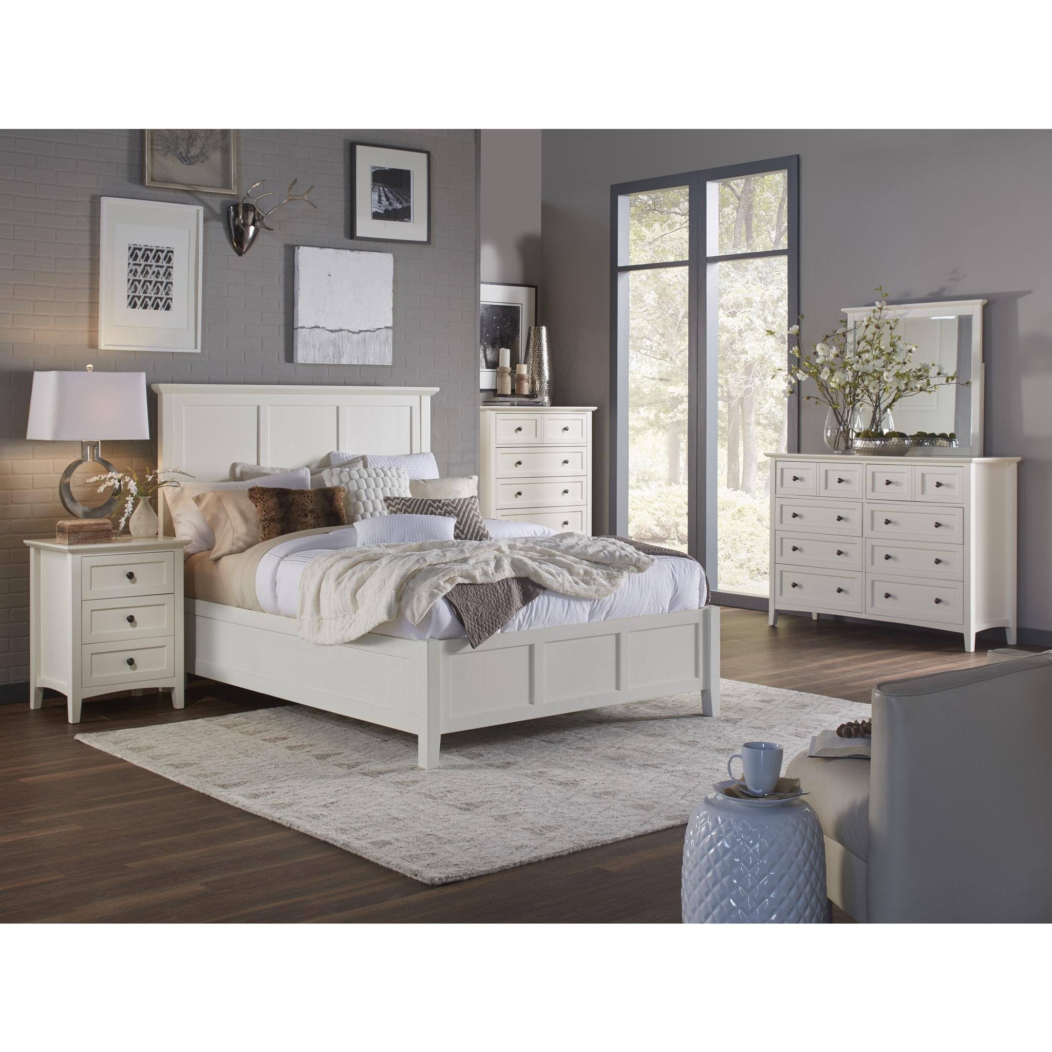 White Queen Panel Bed F77844
