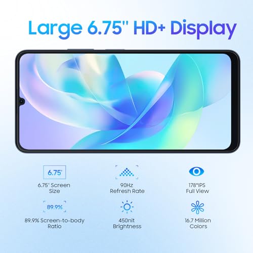 16GB+128GB+SD 2TB 50MP Camera 6000mAh Battery 6.75" HD+ 90Hz 4G Dual SIM Smartphone A428014