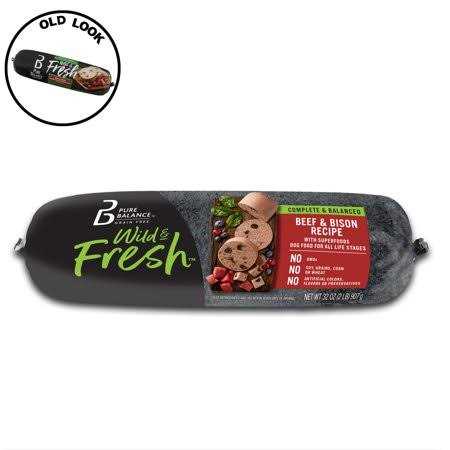 Beef & Bison Recipe Rolled Chub Dog Food L32092