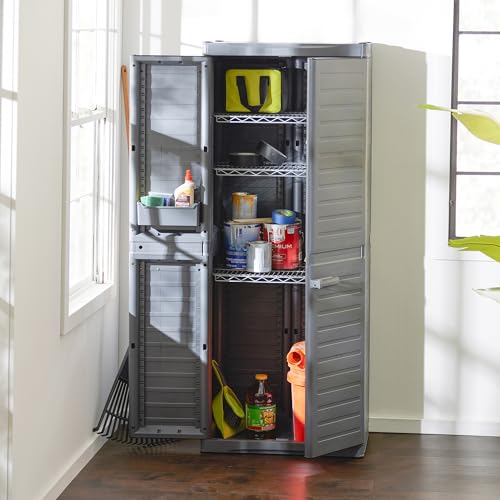 Heavy Duty Base Cabinet with 2 Adjustable Metal Shelves W301765