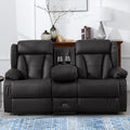 Manual Reclining Loveseat with Side Pockets D444