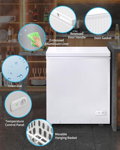 7.0 Cubic Feet White Chest Freezer with Removable Baskets M538272