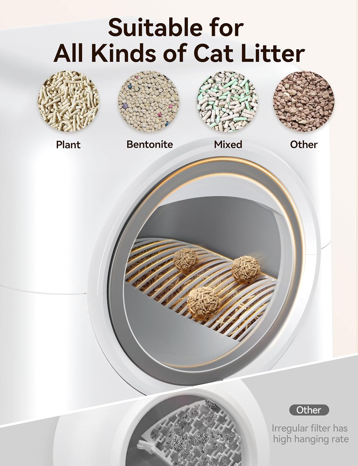 Self Cleaning Automatic Cat Litter Box with Mat & Liner E4439
