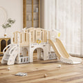 Gray 8 in 1 Toddler Slide Set with Basketball Hoop P894