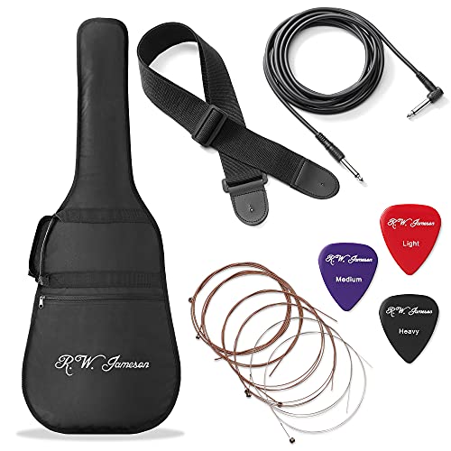 Full Size Thinline Acoustic Electric Guitar Red Right Handed Q151464