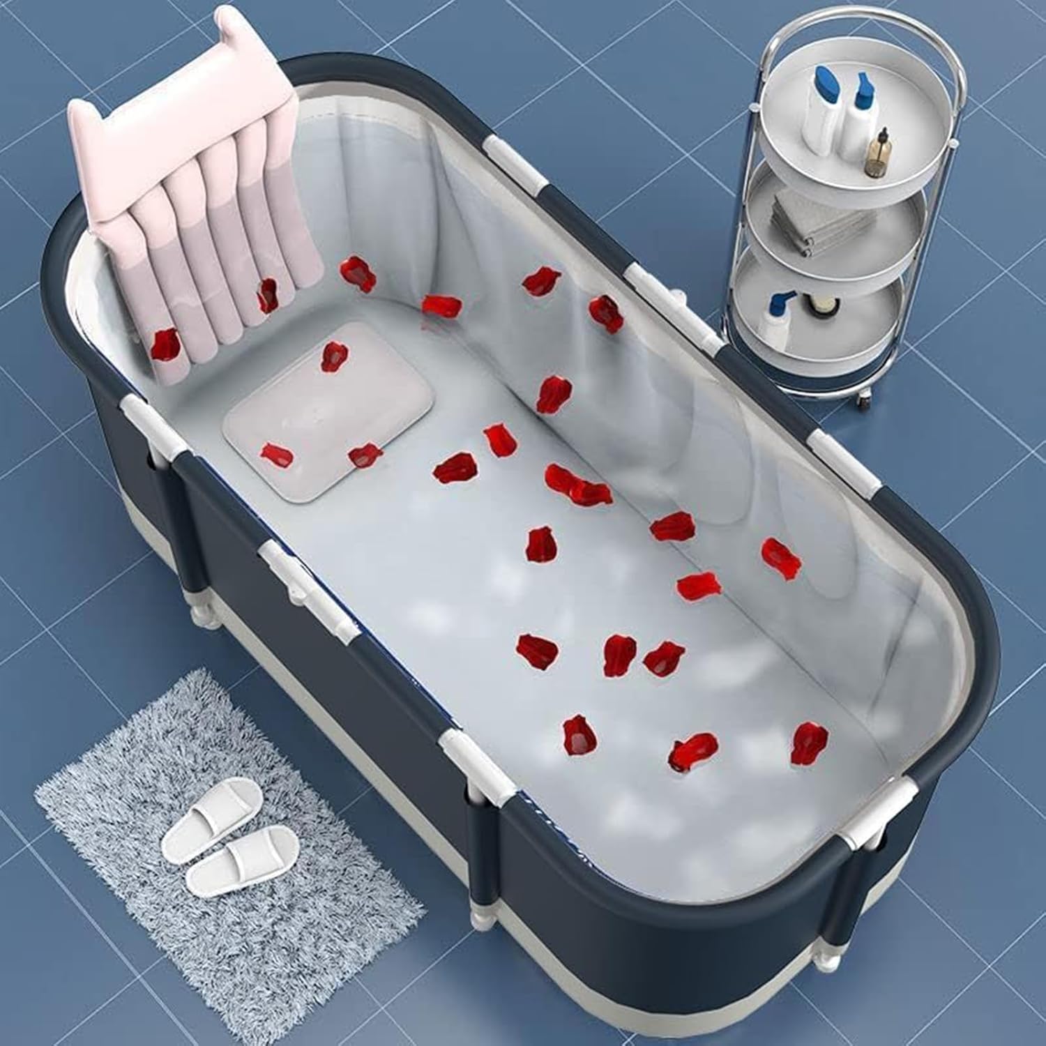 PVC SUS Stainless Steel Foldable Bathtub X289