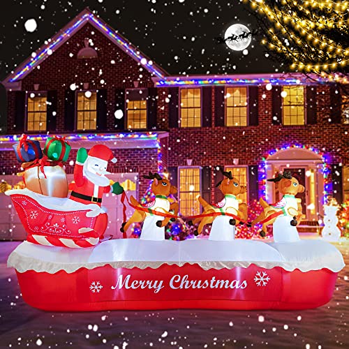 6 FT Christmas Inflatables Santa Claus with Gifts Bag P197