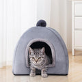 Gray Cotton Cat Bed D854