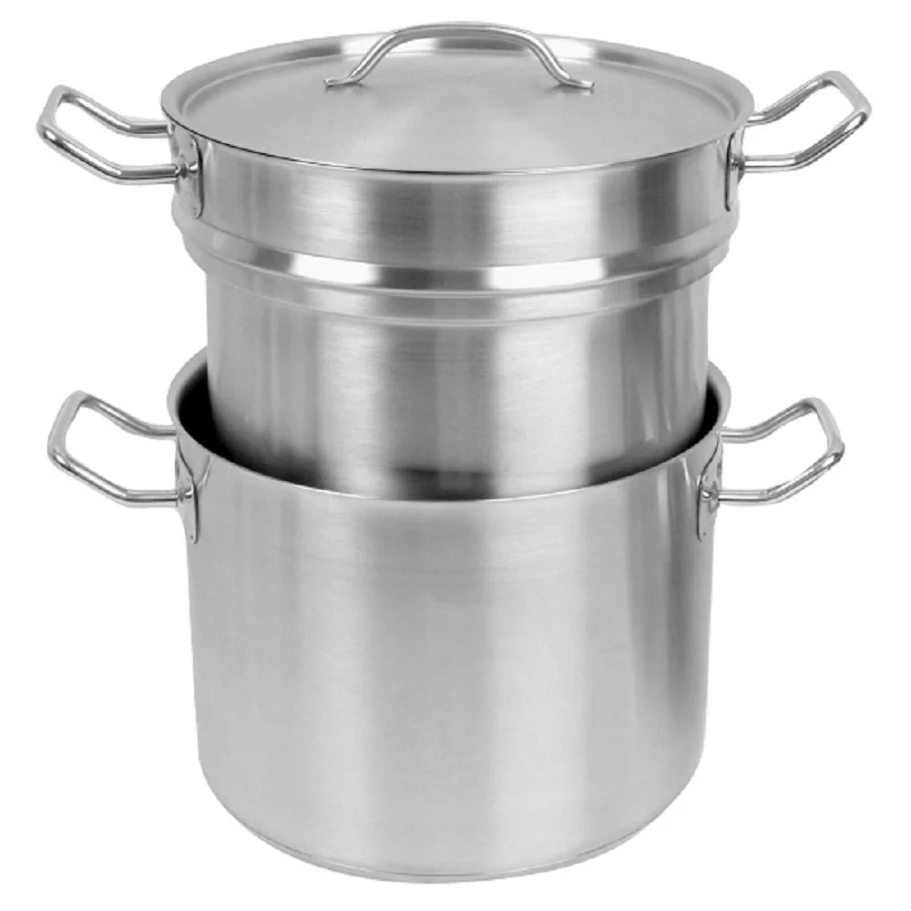 3 Piece Stainless Steel Double Boiler with Lid B17590