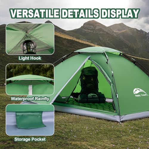 Lightweight Waterproof Dome Tent for 1-2 Person K783357