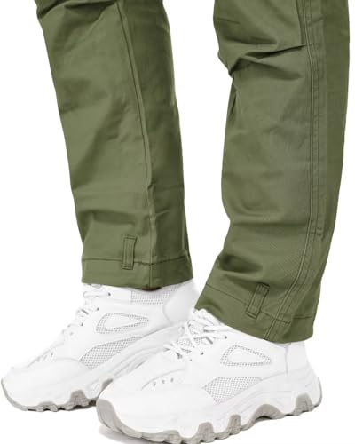 Relaxed Fit Cargo Pants with Zipper Pockets L98534