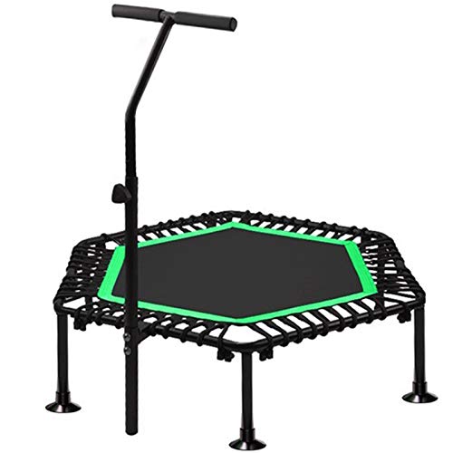 40 Inch Fitness Trampoline with Adjustable Handle Bar, Max Load 600Lbs K281588
