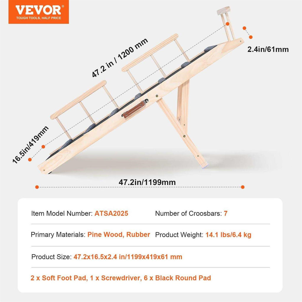 Folding Adjustable Pet Ramp W7091