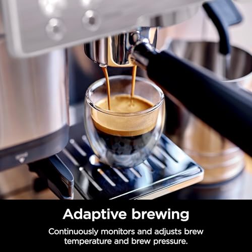 Stainless Steel Espresso Machine and Drip Coffee Maker with Integrated Coffee Grinder and Milk Frother F54576