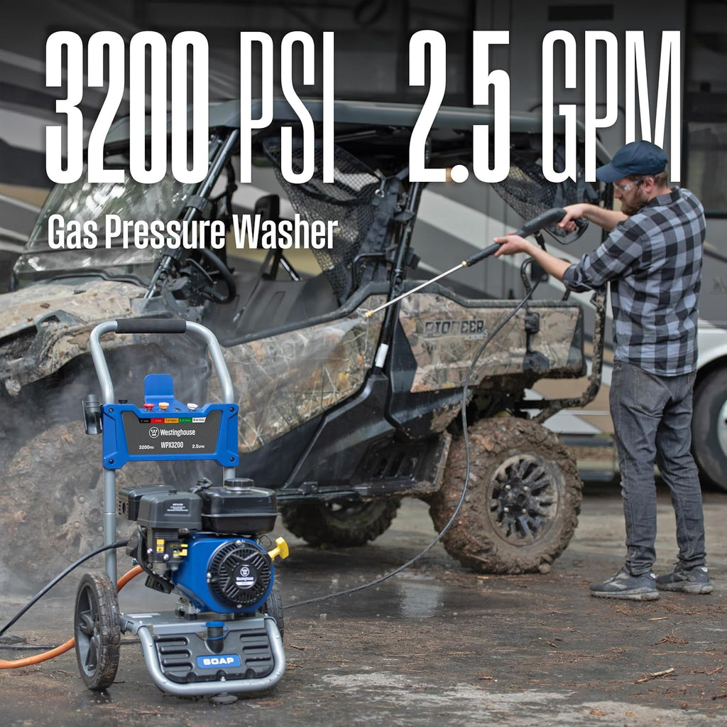 Electric Pressure Washer Bundle with Gas Pressure Washer M86338