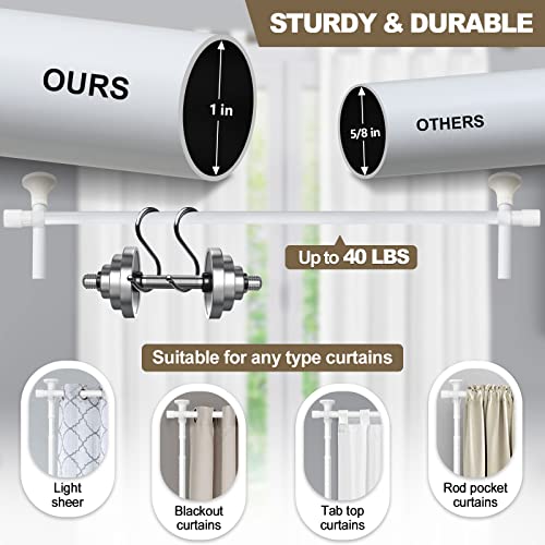 Black Adjustable Floor to Ceiling Tension Rod Room Divider W33649