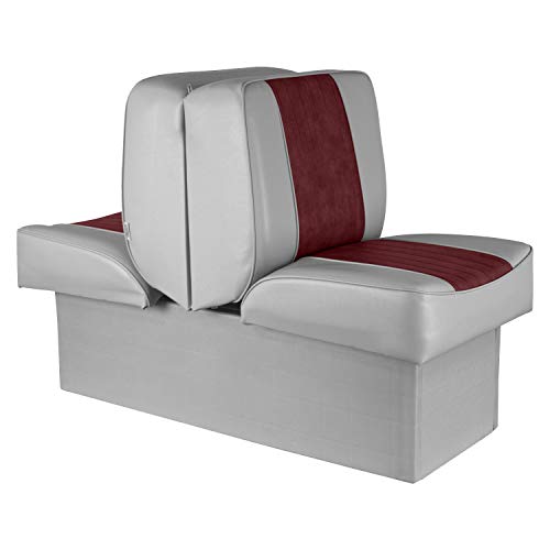 Grey Navy Lounge Seat and Mid-Back Fishing Boat Seat W332