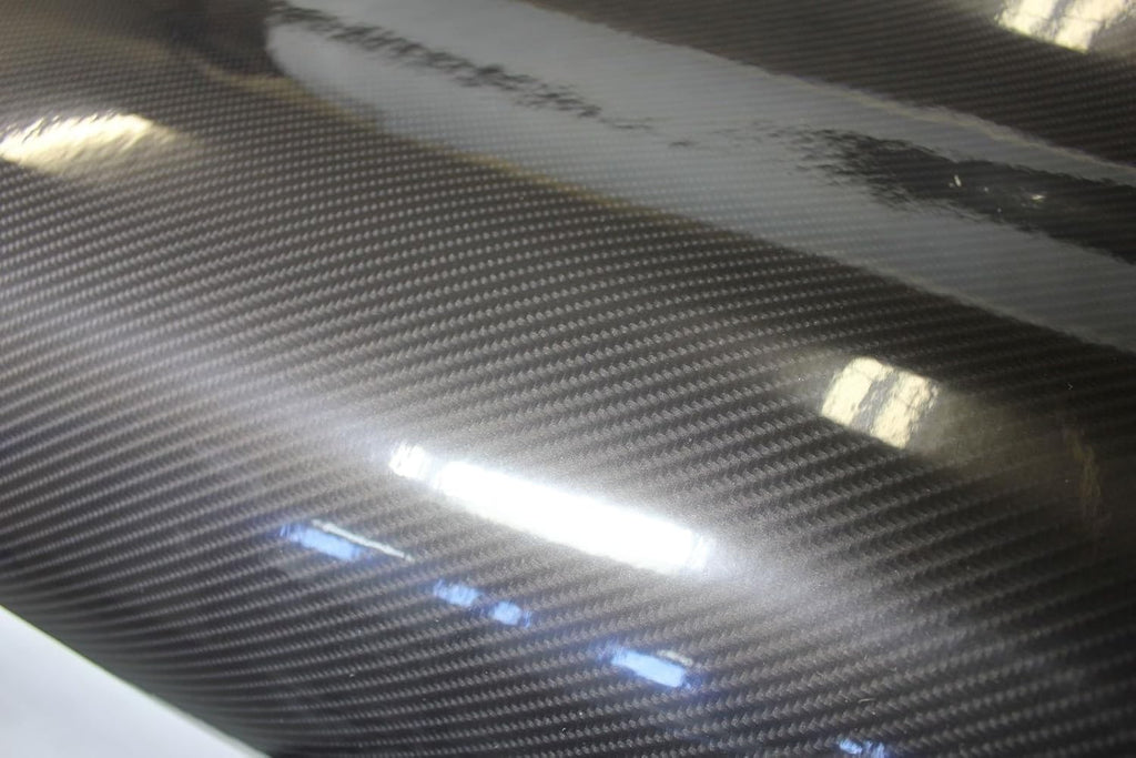 High Gloss Black Carbon Fiber Cast Vinyl Wrap (5ft x 5ft) W16959