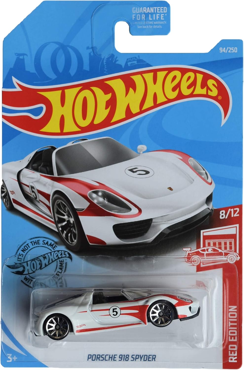 White/red Hot Wheels Porsche 918 Spyder Q58503