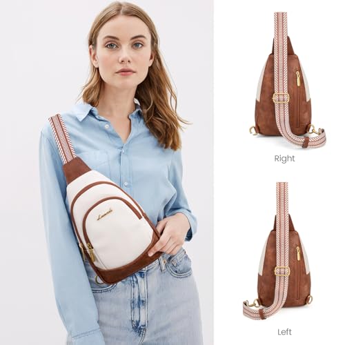 Leather Crossbody Sling Bag with Detachable Strap M170