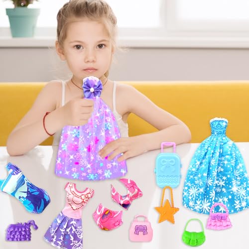 82PCS Doll Clothes and Accessories with Closet for 11.5 Inch Doll T135