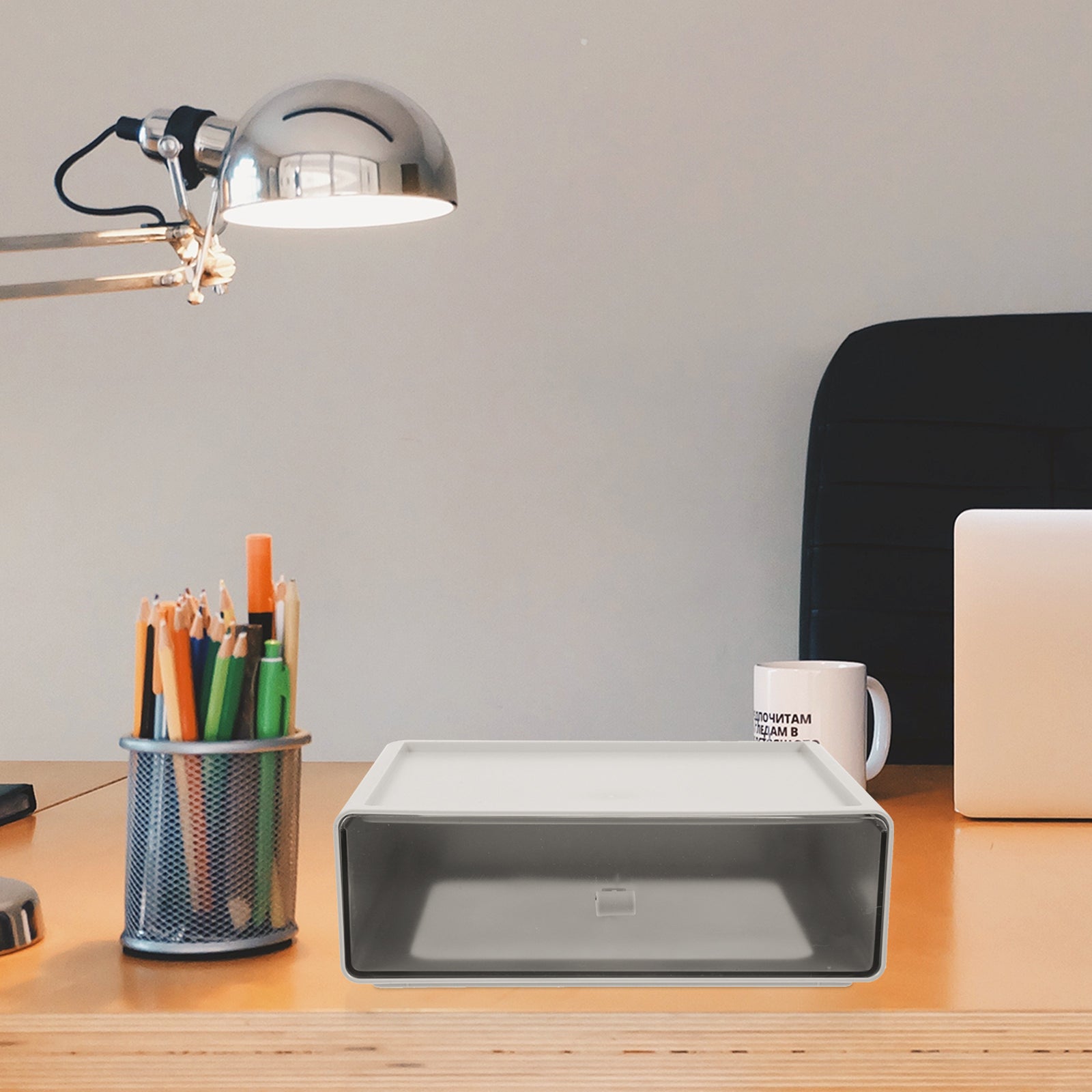 Stackable Desk Drawer Storage Boxes V1248