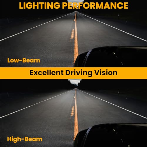 Chrome LED Dual Halo Projector Headlights for 2011-2014 Dodge Charger, Left + Right Pair Headlamps Assembly R80754