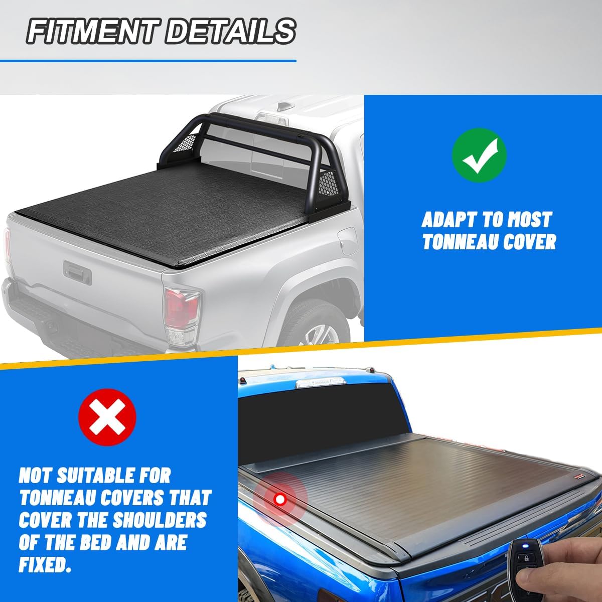 Retractable Tailgate Ladder 56"-68" Foldable Adjustable O133279