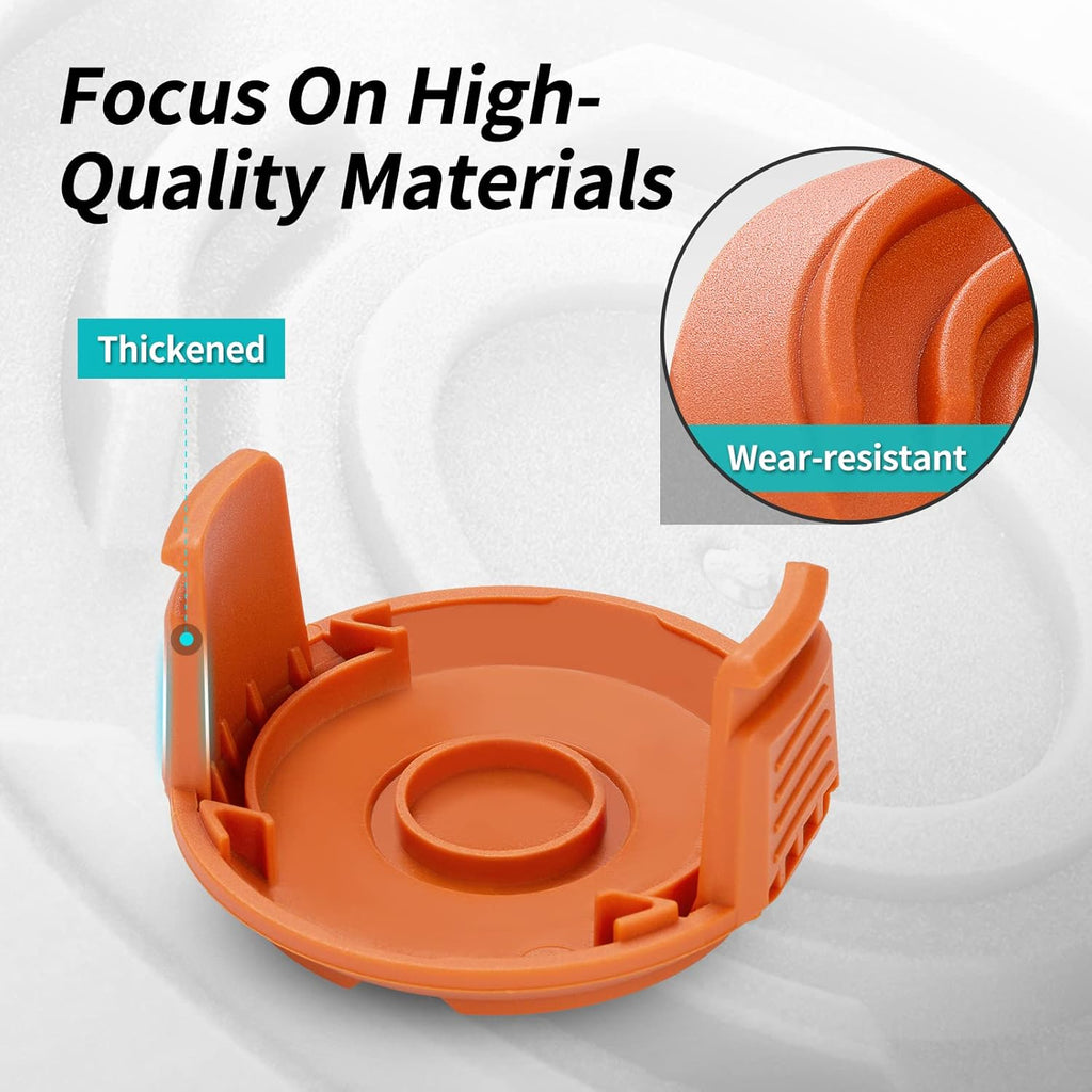 3 Pack Trimmer Replacement Spool Cap Covers T78267