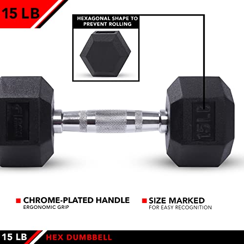Rubber Hex Dumbbells F639723