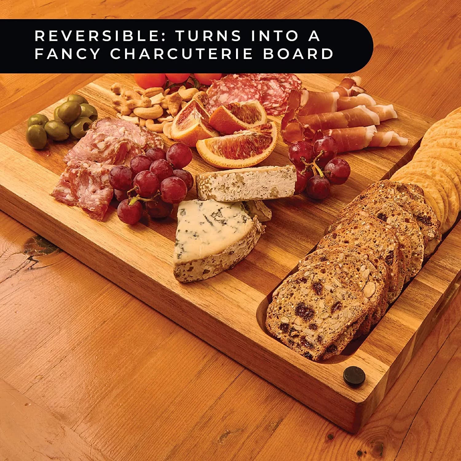 Acacia Wood Cutting Board Butcher Block V4215