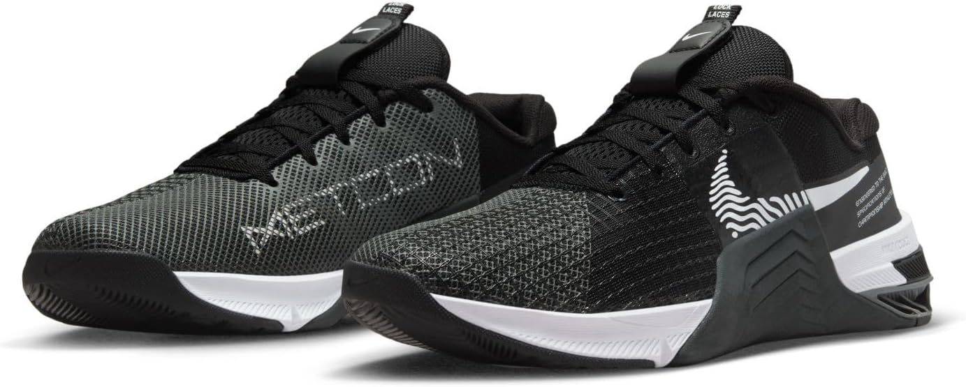 Black Dark Smoke Grey White Men Training Shoe M637