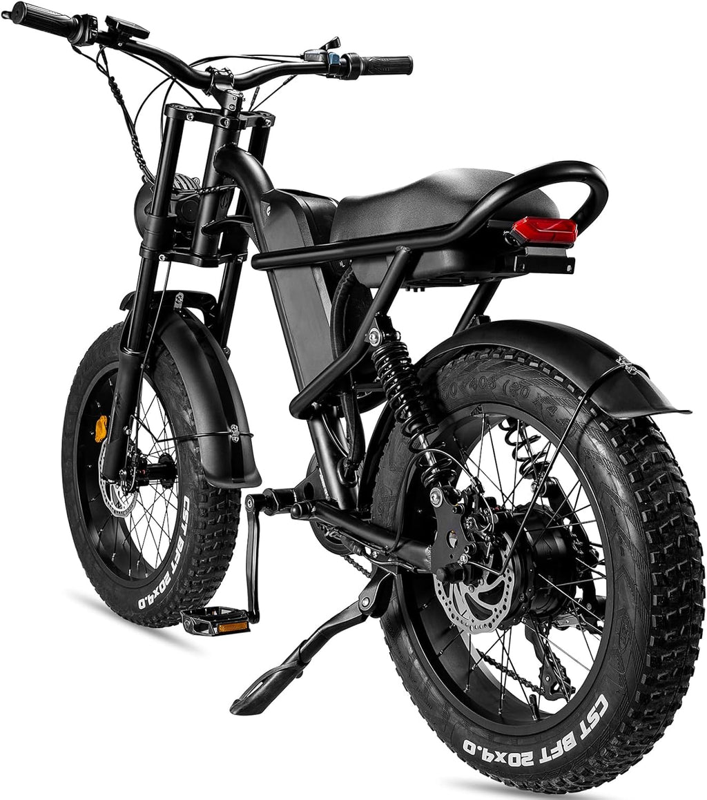 750W 20'' Fat Tire Electric Mountain Bike with Removable 48V 15.6Ah Battery J885603